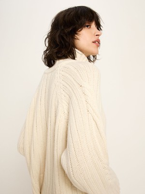 Ribbed sweater oversized (GOTS) from LANIUS
