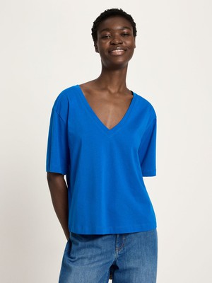V-neck shirt (GOTS) from LANIUS