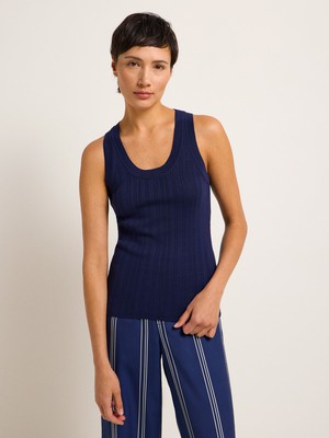 Rib knit top (GOTS) from LANIUS