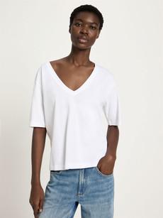 V-neck shirt (GOTS) via LANIUS