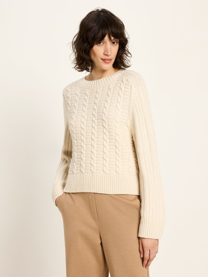 Cable-knit sweater (GOTS) from LANIUS