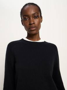 Cropped sweater (GOTS) via LANIUS