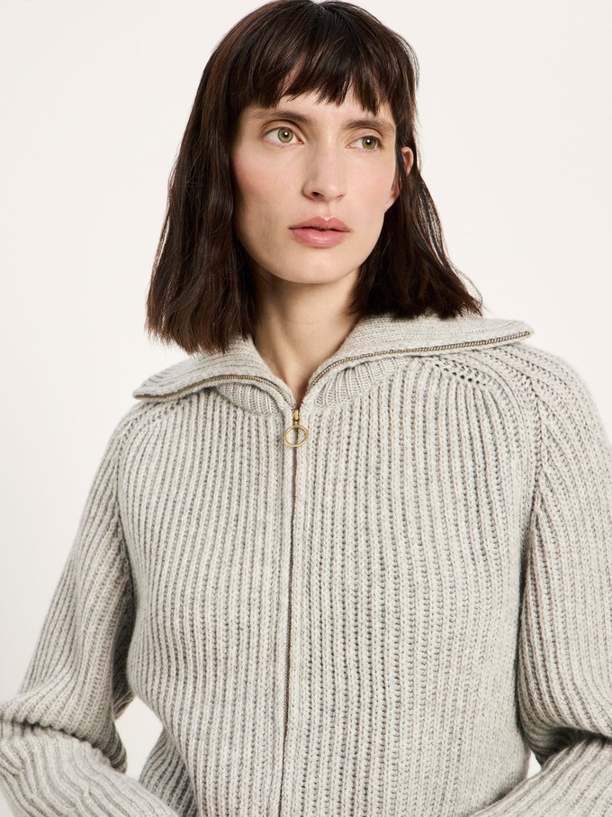 Ribbed cardigan (GOTS) from LANIUS