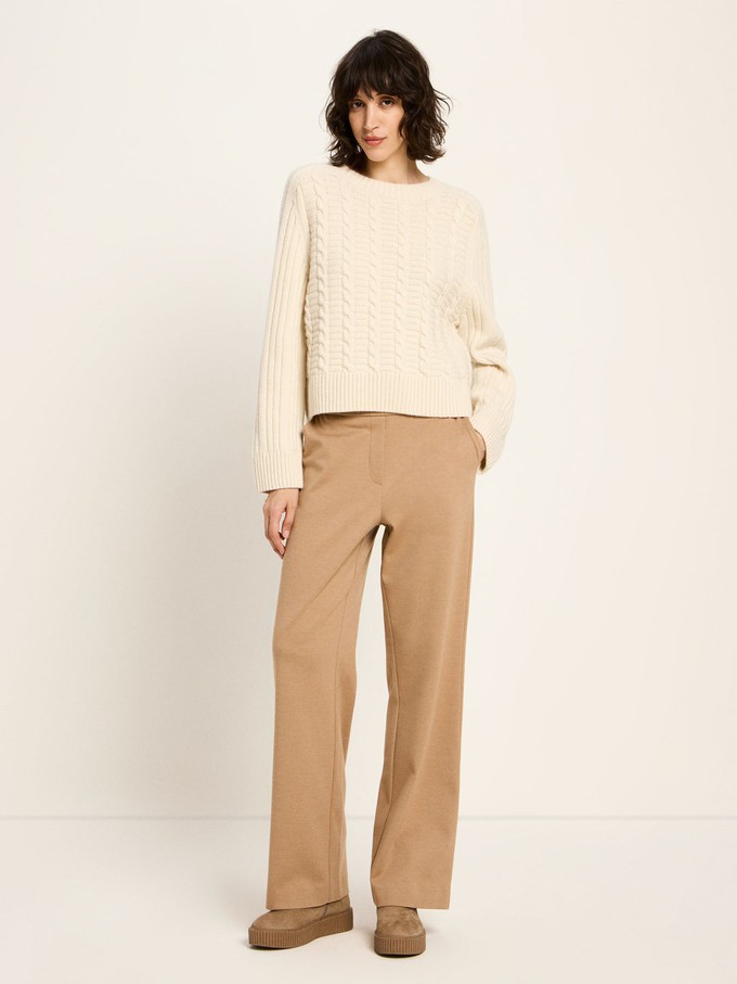 Cable-knit sweater (GOTS) from LANIUS