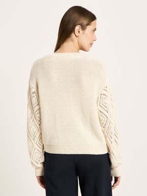 Openwork knit sweater (GOTS) from LANIUS