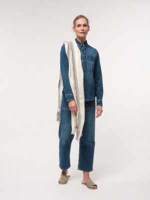 Scarf with jacquard edge from LANIUS