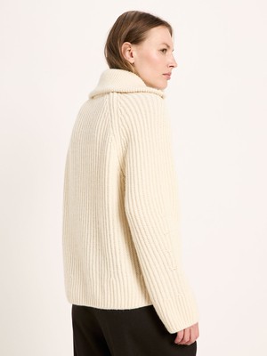 Ribbed cardigan (GOTS) from LANIUS