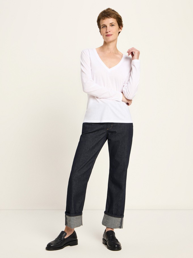 V-neck shirt (GOTS) from LANIUS