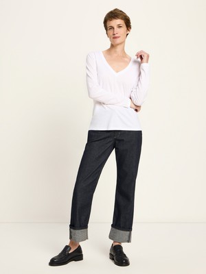 V-neck shirt (GOTS) from LANIUS