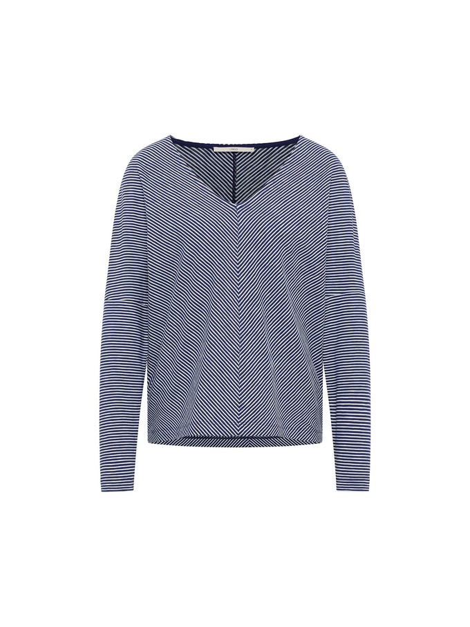 Shirt (GOTS) with V-neck from LANIUS