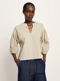 blouse with ruffles (GOTS) via LANIUS