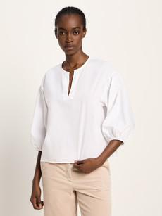 blouse with ruffles (GOTS) via LANIUS