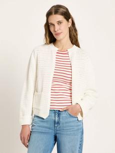 Textured cardigan (GOTS) via LANIUS