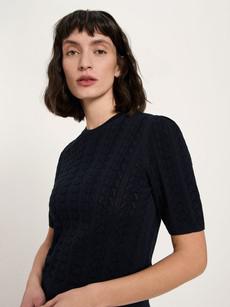 short-sleeved sweater (GOTS) via LANIUS