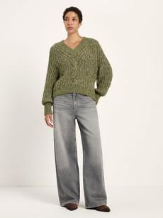 V-neck sweater via LANIUS