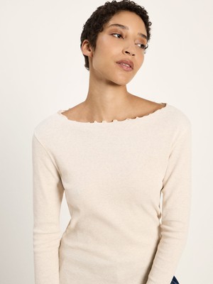 Boat-neck shirt (GOTS) from LANIUS