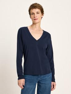 V-neck shirt (GOTS) via LANIUS