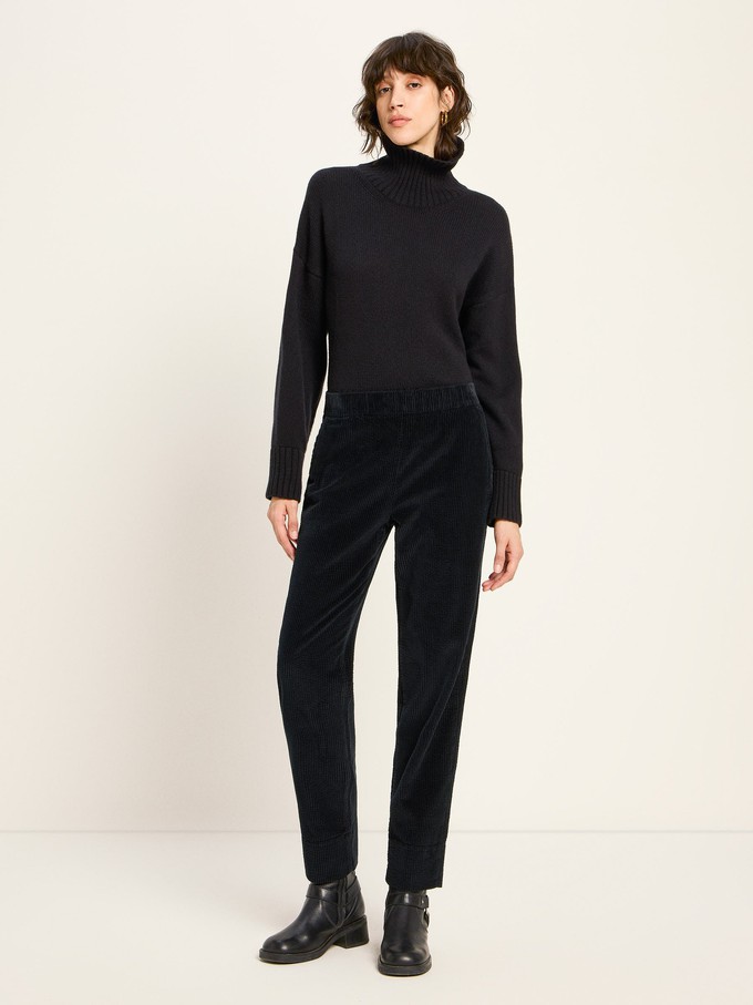 Corduroy trousers with elastic waistband (GOTS) from LANIUS