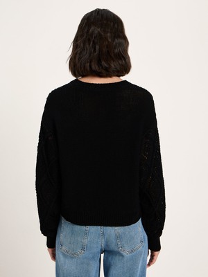 Openwork knit sweater (GOTS) from LANIUS