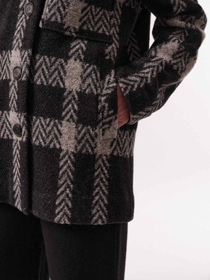 Long check jacket from LANIUS