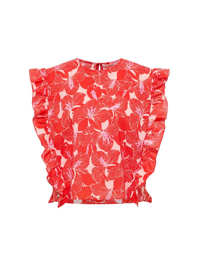 Blouse shirt with flounce (GOTS) from LANIUS