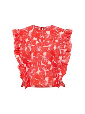 Blouse shirt with flounce (GOTS) from LANIUS