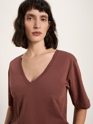 V-neck shirt (GOTS) from LANIUS