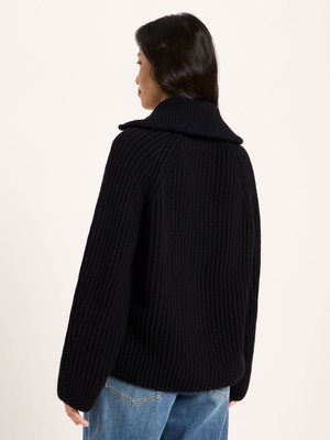 Ribbed Cardigan (GOTS) from LANIUS