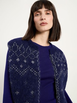 Double-faced vest with jacquard from LANIUS