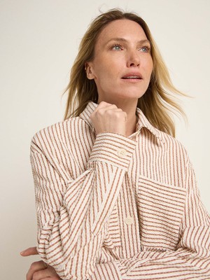 striped blouse jacket (OCS) from LANIUS