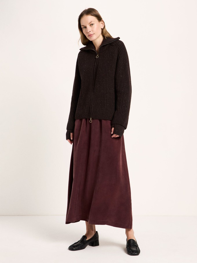 Rib-knit Cardigan (GOTS) from LANIUS