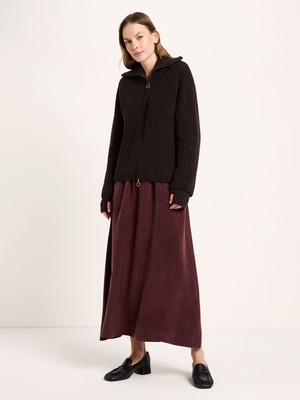Rib-knit Cardigan (GOTS) from LANIUS
