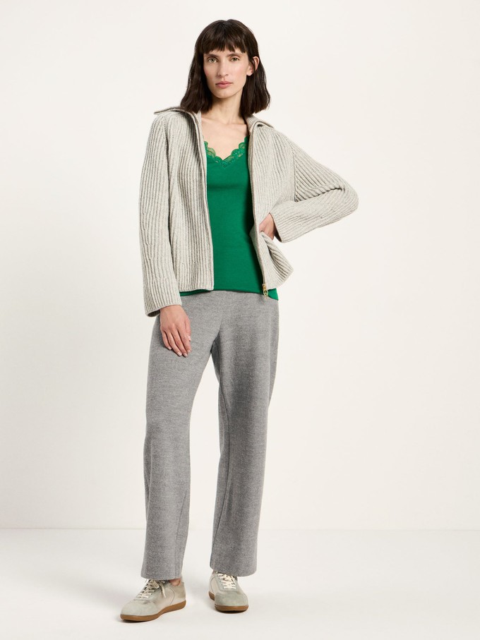 Ribbed cardigan (GOTS) from LANIUS