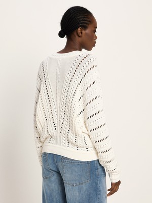 Openwork sweater (GOTS) from LANIUS