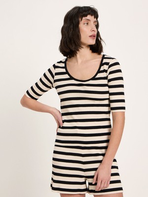 Short sleeve shirt with stripes (GOTS) from LANIUS