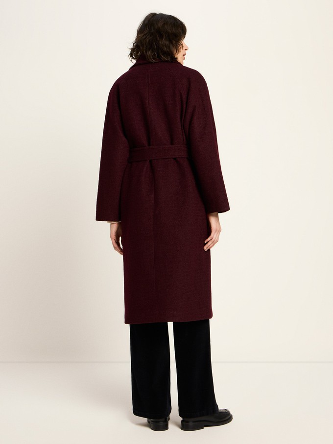 boiled wool coat with lapels (GOTS) from LANIUS
