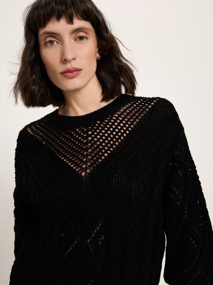 Openwork knit sweater (GOTS) from LANIUS
