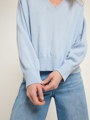 V-neck sweater GOTS from LANIUS