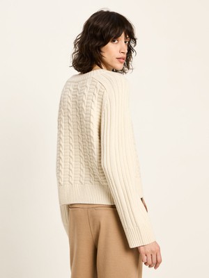 Cable-knit sweater (GOTS) from LANIUS