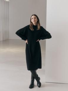 Ribbed knit dress (GOTS) via LANIUS