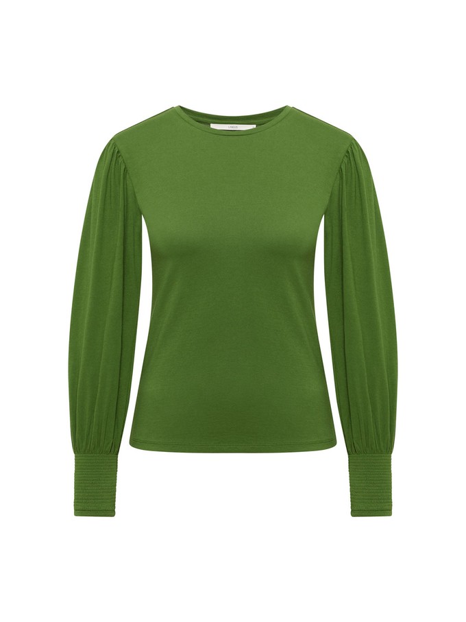 Shirt with gathered sleeve (GOTS) from LANIUS