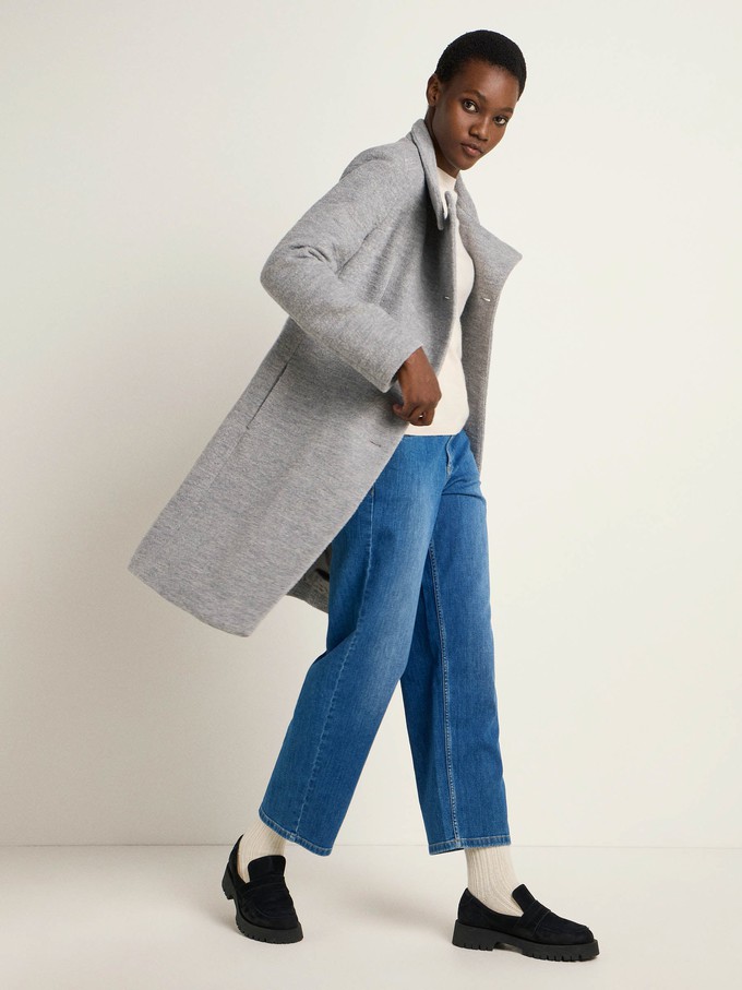 Walk coat with stand-up collar (GOTS) from LANIUS