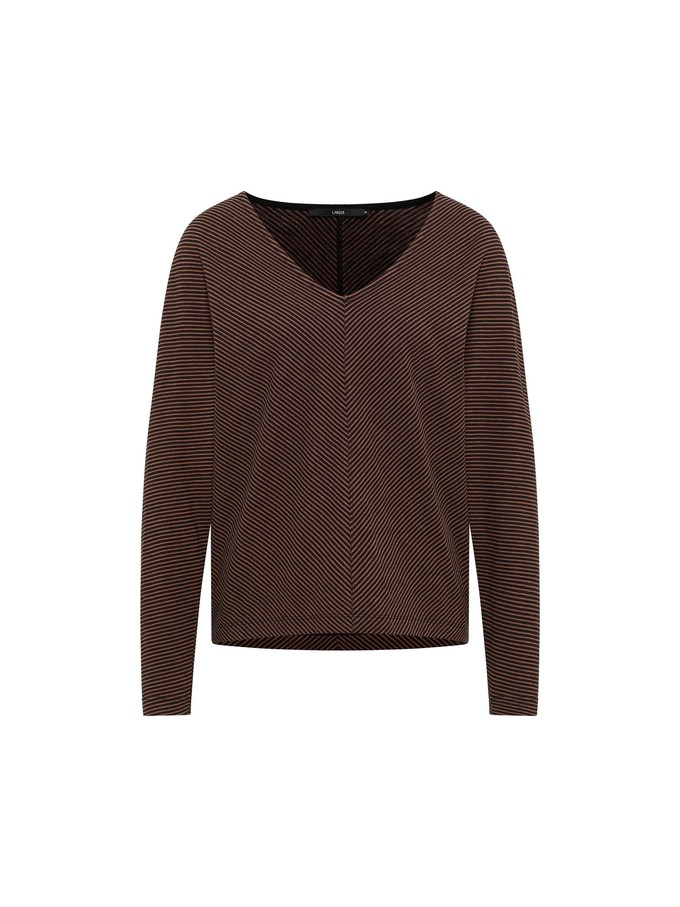 Shirt (GOTS) with V-neck from LANIUS