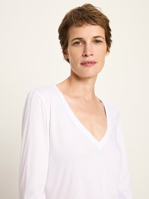 V-neck shirt (GOTS) from LANIUS
