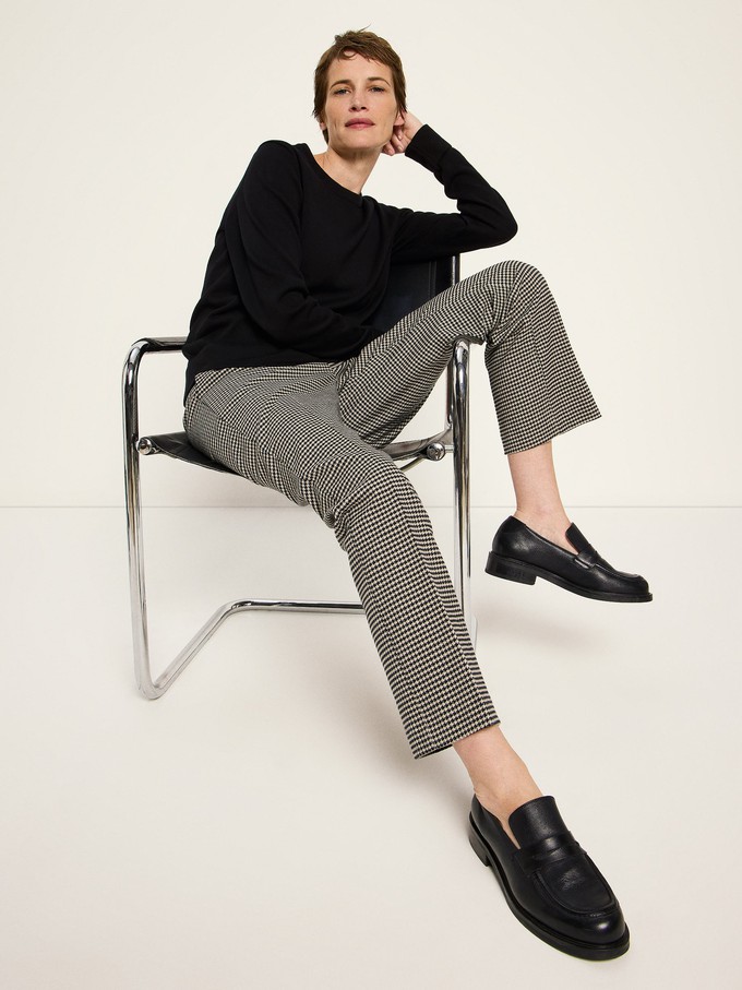 Houndstooth trousers (GOTS) from LANIUS
