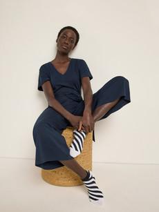 Sneaker socks block stripes (GOTS) via LANIUS