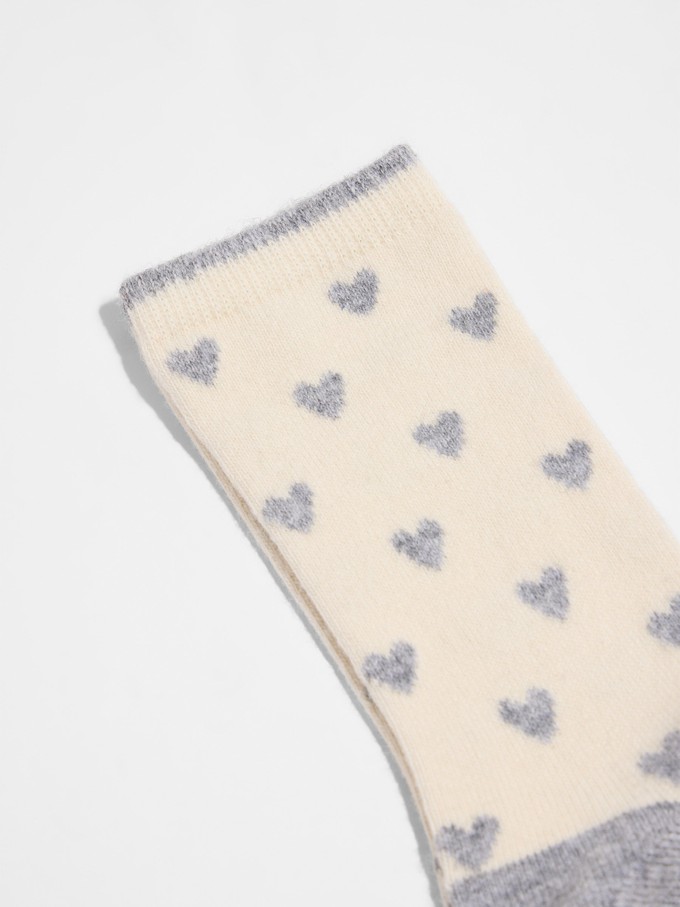 Socks with hearts (GOTS) from LANIUS