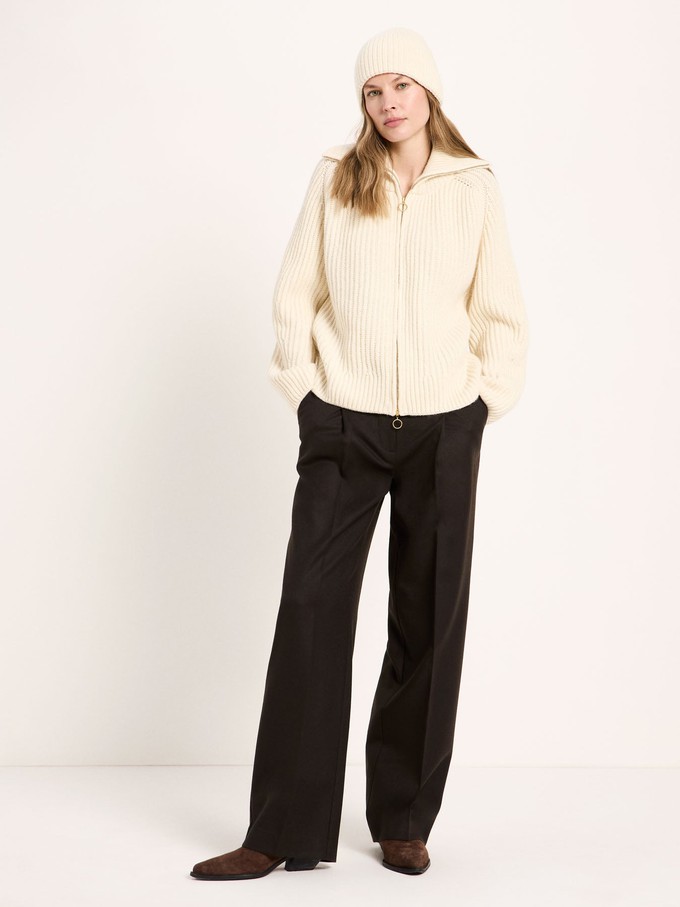Ribbed cardigan (GOTS) from LANIUS