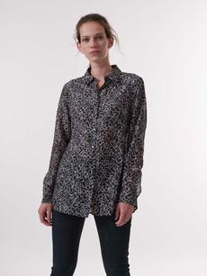 Shirt blouse print floral illusion via LANIUS