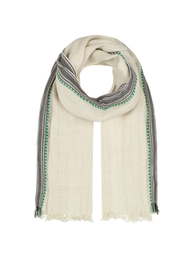 Scarf with jacquard edge from LANIUS